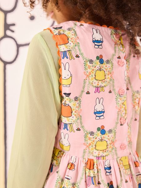  Đầm bé gái/Dress - MIFFY - Hồng/Cam 