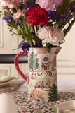  Bình nước/Lọ cắm hoa/Pitcher Jug/Vas 1L - Christmas Ditsy 