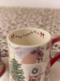  Ly/Mug & Coaster Set - Christmas Ditsy 