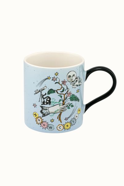  Cath Kidston - Ly/Rosie Fine China Mug - Celestial - Blue 