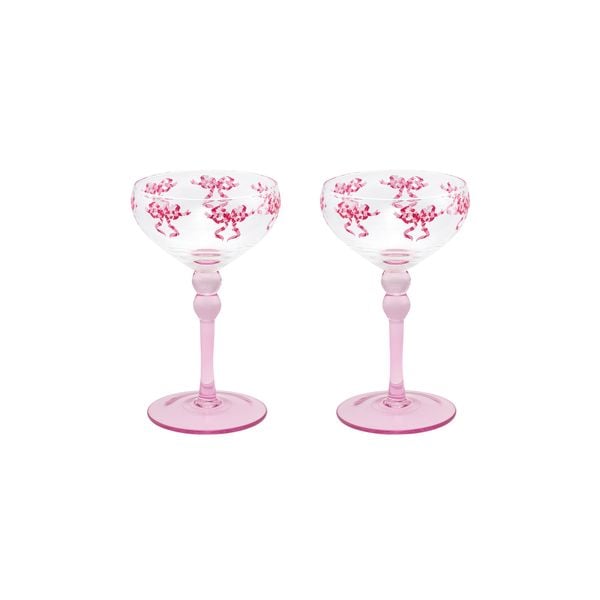  Bộ 2 ly/Set of 2 Coupe Glasses - Bow and Arrow - Cream - 1068894 
