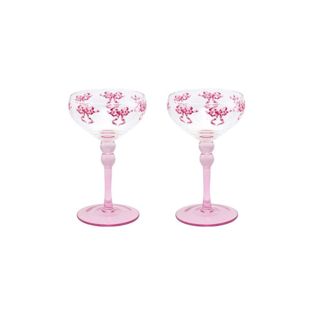  Bộ 2 ly/Set of 2 Coupe Glasses - Bow and Arrow - Cream - 1068894 