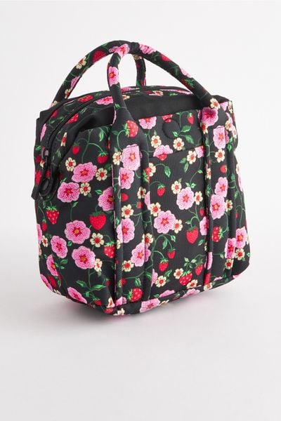  Túi đeo chéo/Travel Crossbody - Strawberry - Đen 