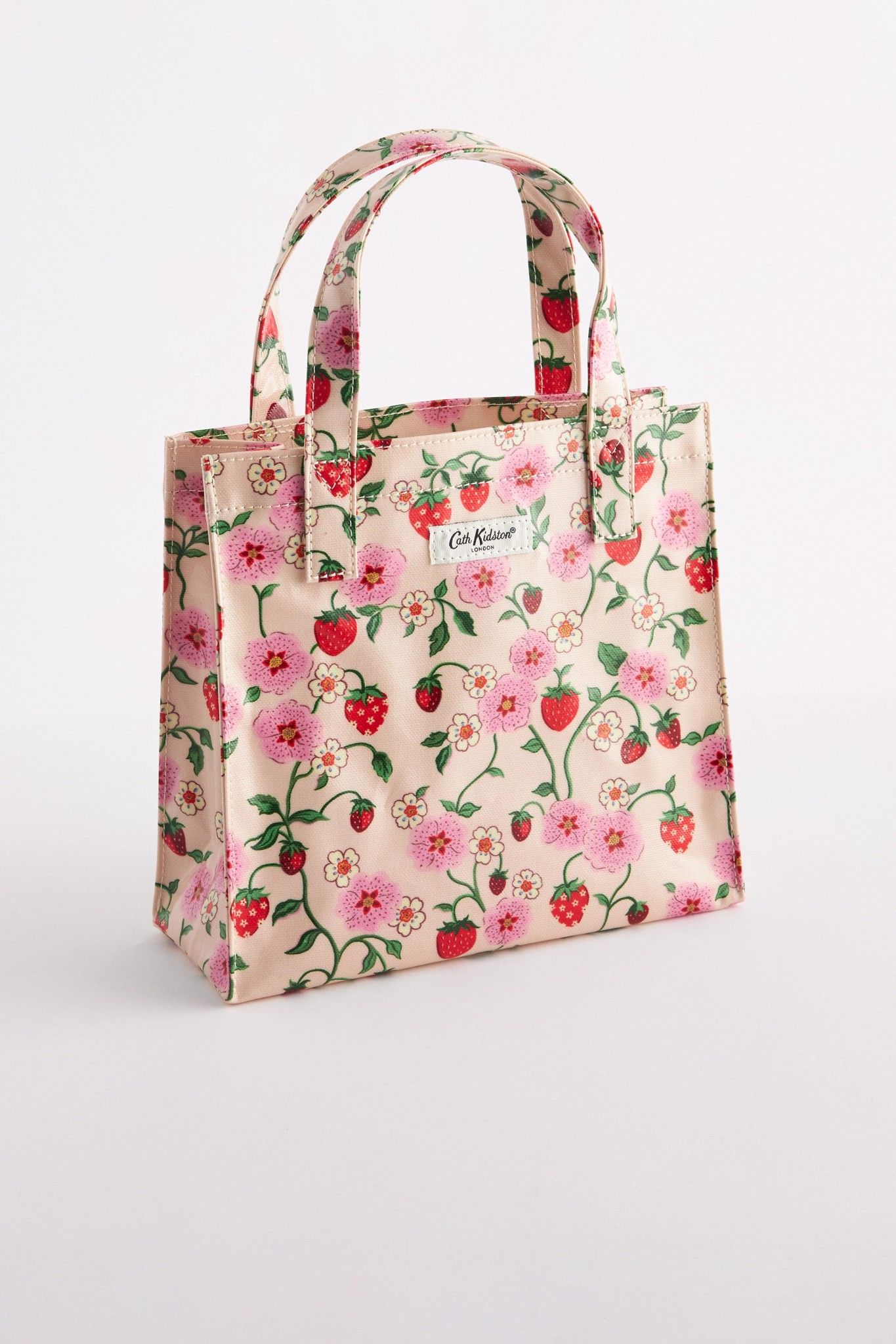  Túi đeo tay/Small Bookbag - Strawberry Small - Ecru 