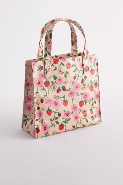  Túi đeo tay/Small Bookbag - Strawberry Small - Ecru 