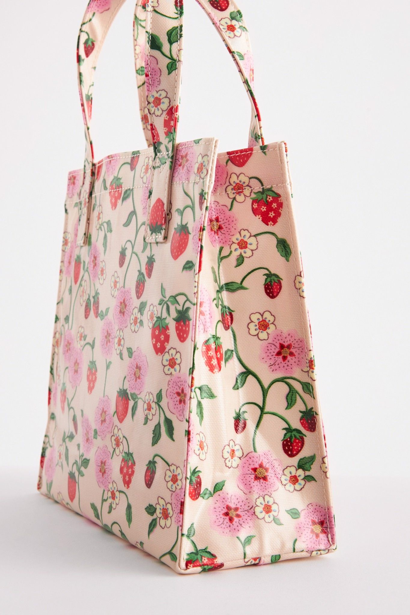  Túi đeo tay/Small Bookbag - Strawberry Small - Ecru 