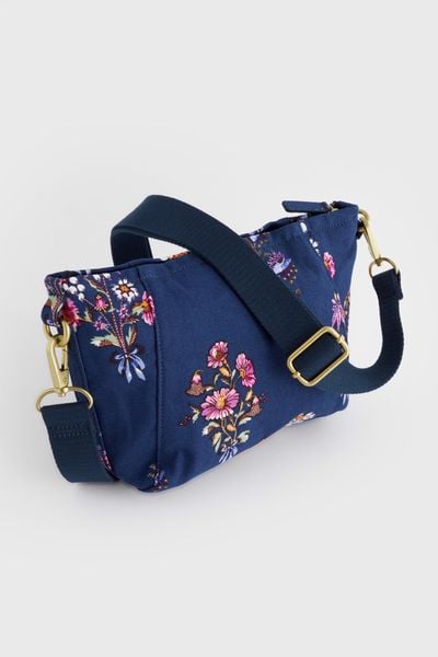  Túi đeo chéo/Compact Zipped Messenger - Friendship Bunch - Xanh Navy 