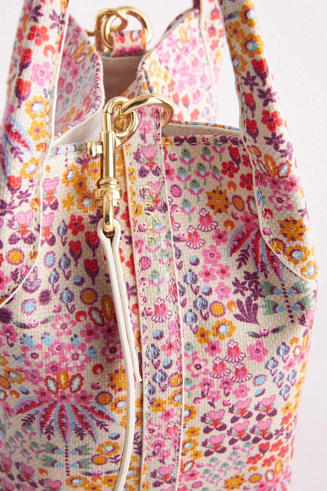  Túi đeo chéo/Corner Handle Crossbody - Affinity Ditsy - Hồng và kem 