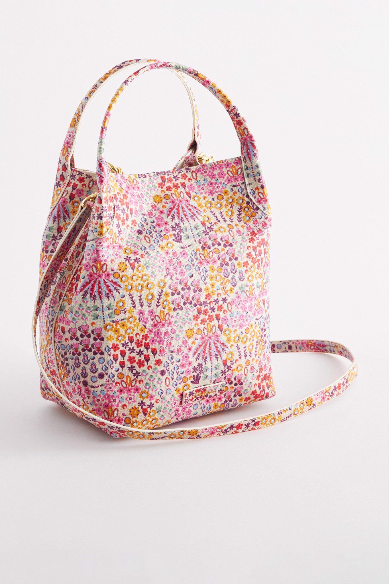  Túi đeo chéo/Corner Handle Crossbody - Affinity Ditsy - Hồng và kem 