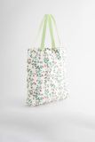  Túi đeo vai xếp gọn/Foldaway Tote - Twin Flowers - Ecru 