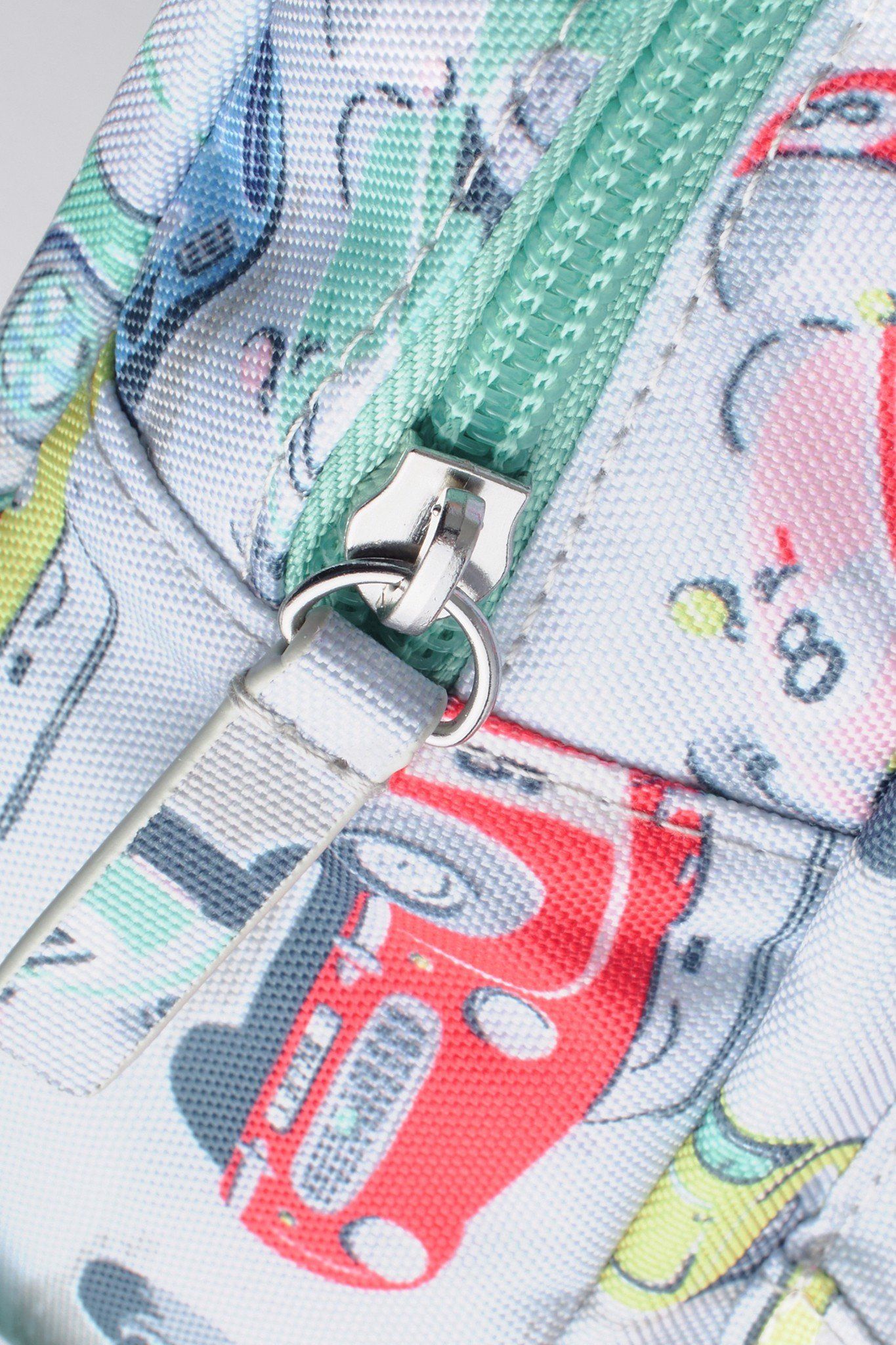  Ba lô cho bé /Kids Mini Backpack - Retro Cars - Xanh Lá 