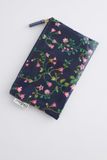  Ví nữ/Zipped Purse - Twin Flowers - Xanh Navy 