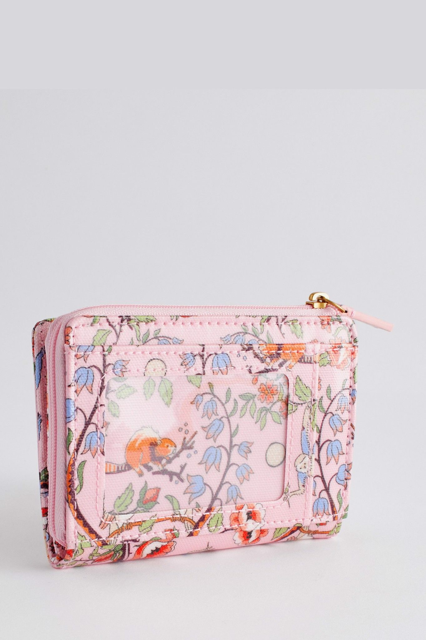  Ví ngắn/Slim Pocket Purse - Flowers & Friends - Hồng 