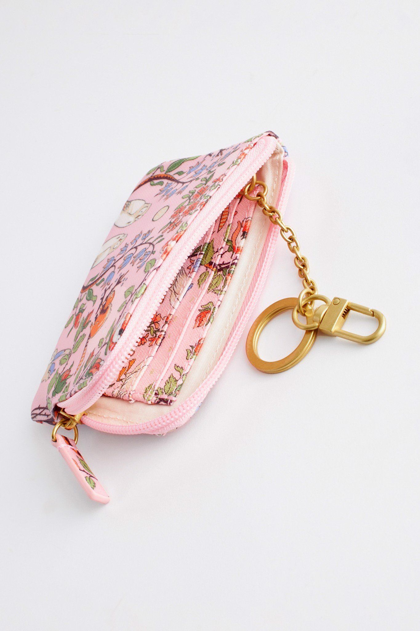  Ví ngắn/Card & Coin Purse - Flowers & Friends - Hồng 