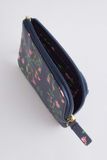  Ví ngắn/Card & Coin Purse - Twin Flowers - Xanh Navy 
