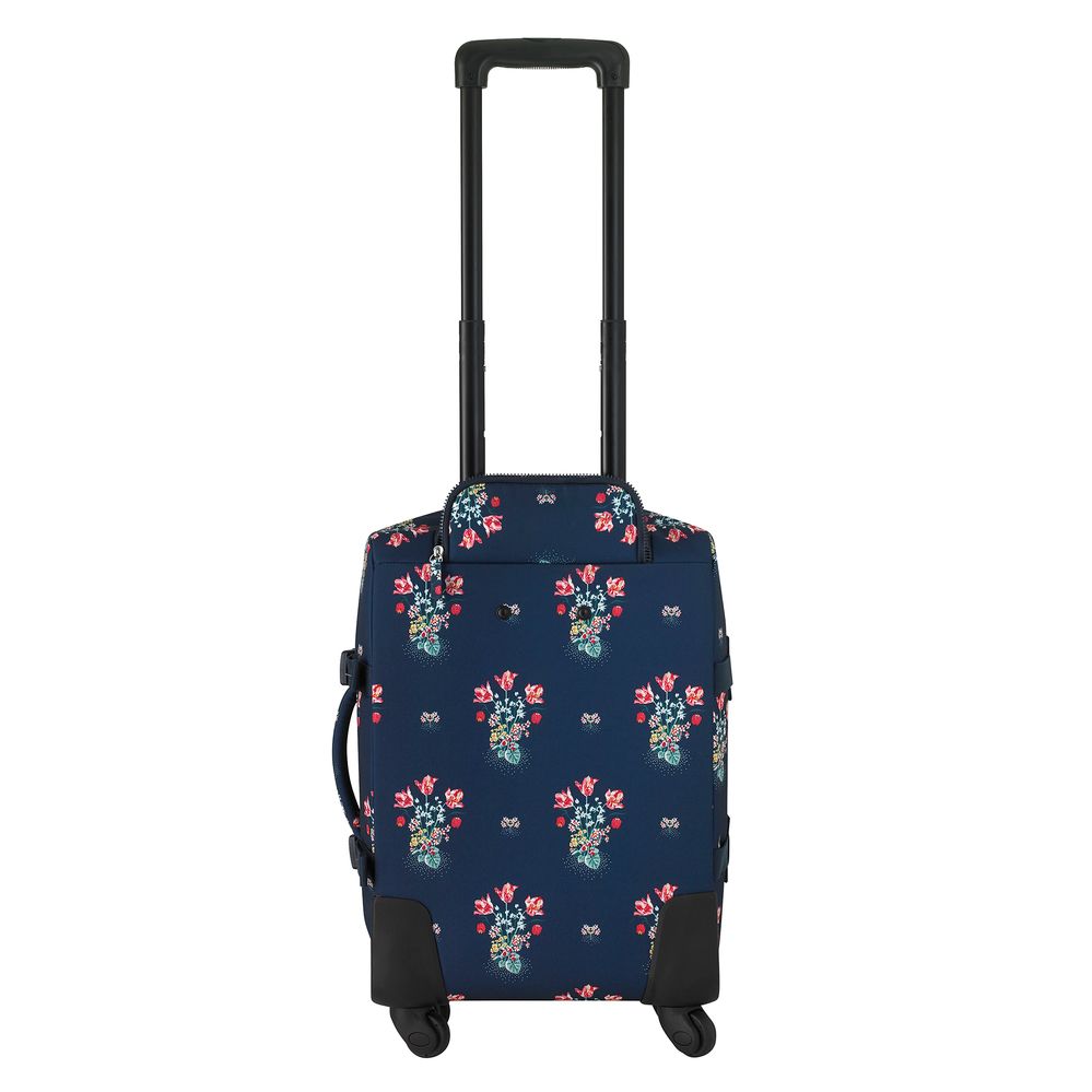  Va li/Four Wheel Small Suitcase Spot Bouquet - Navy - 1083385 