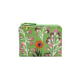  Cath Kidston - Ví nữ ngắn/Slim Pocket Purse - Paper Pansies - Green 