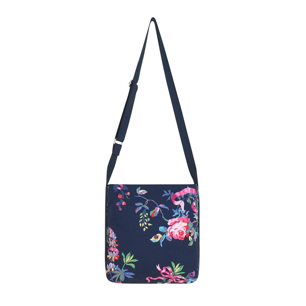  Túi đeo chéo/MFS Zipped Messenger Bag - New Birds and Roses - Navy 