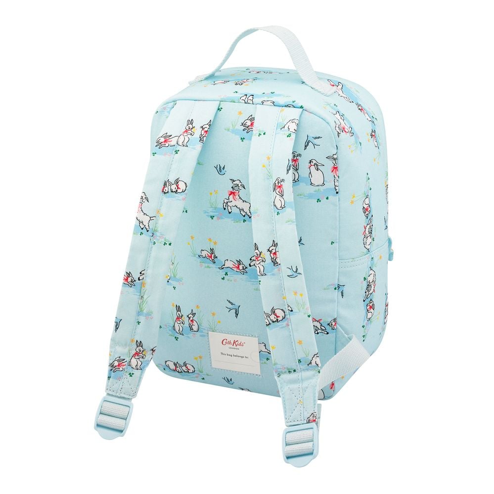  Ba lô/Kids Modern Frilly Medium Backpack Spring Bunnies and Lambs  - Blue - 1088793 
