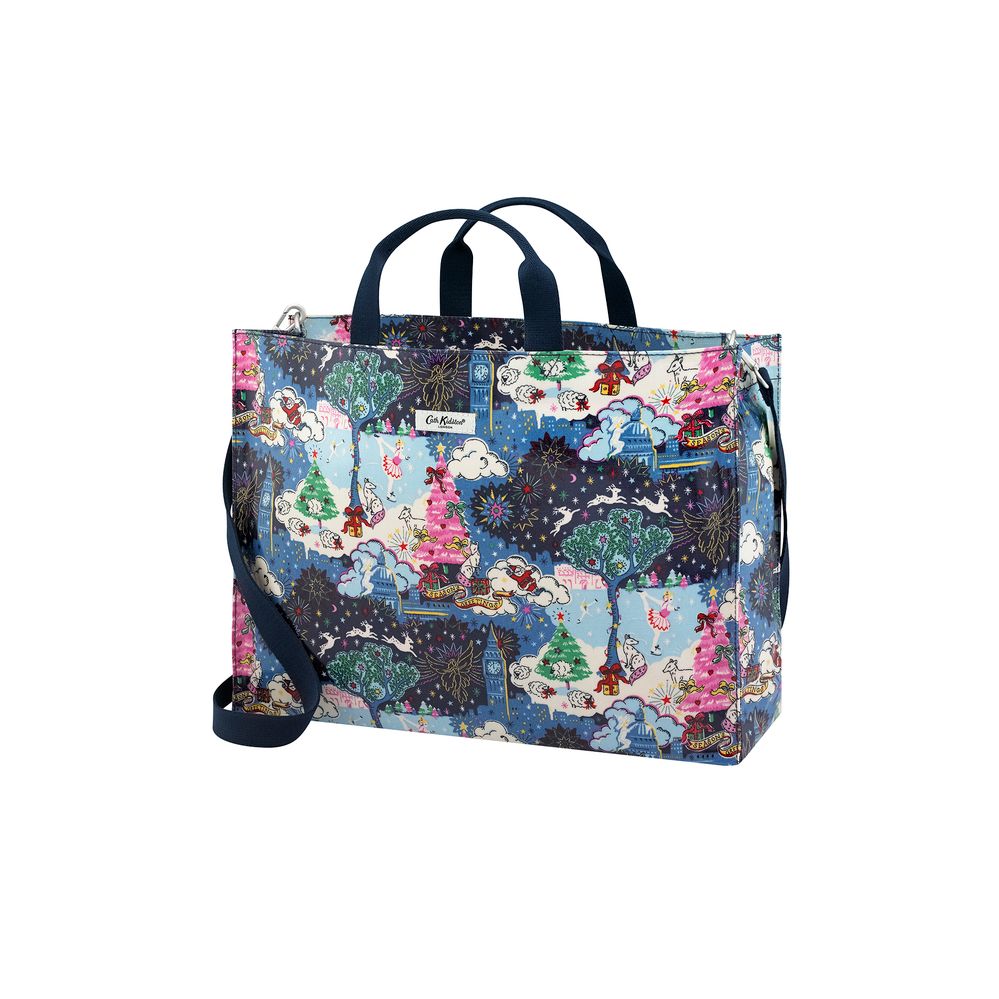  Túi đeo vai/Strappy Carryall Christmas-Navy-1072938 