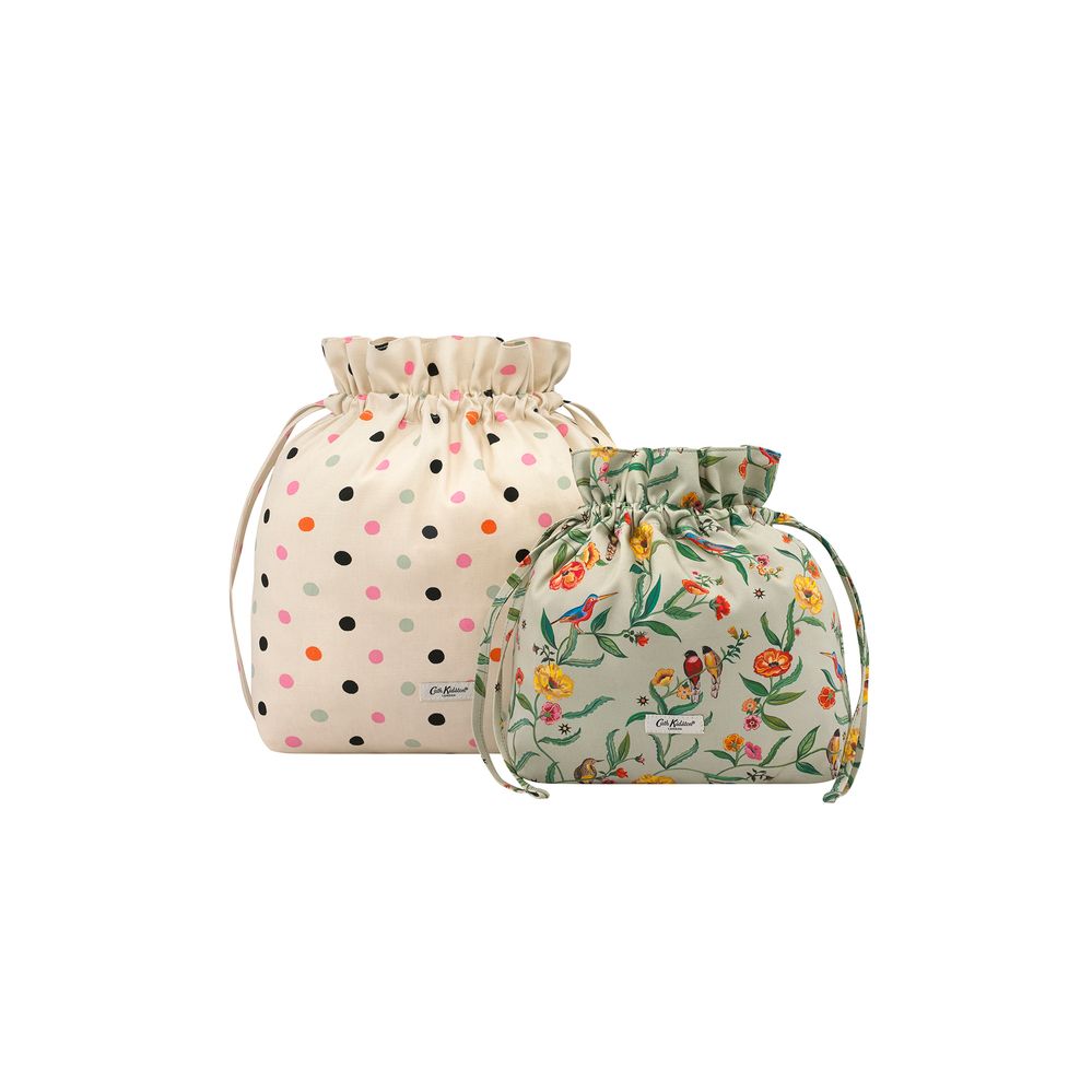  Cath Kidston - Túi nữ/The Little Hitch Pouches - Spot - Ecru 