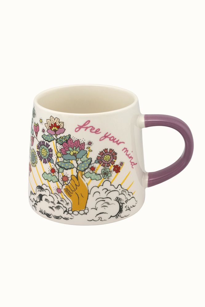  Cath Kidston - Ly/Billie Mug - Celestial - Blue/Pink 