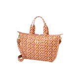  Cath Kidston - Túi du lịch xếp gọn/Foldaway Overnight Bag - Retro Ditsy - Pink/Yellow 