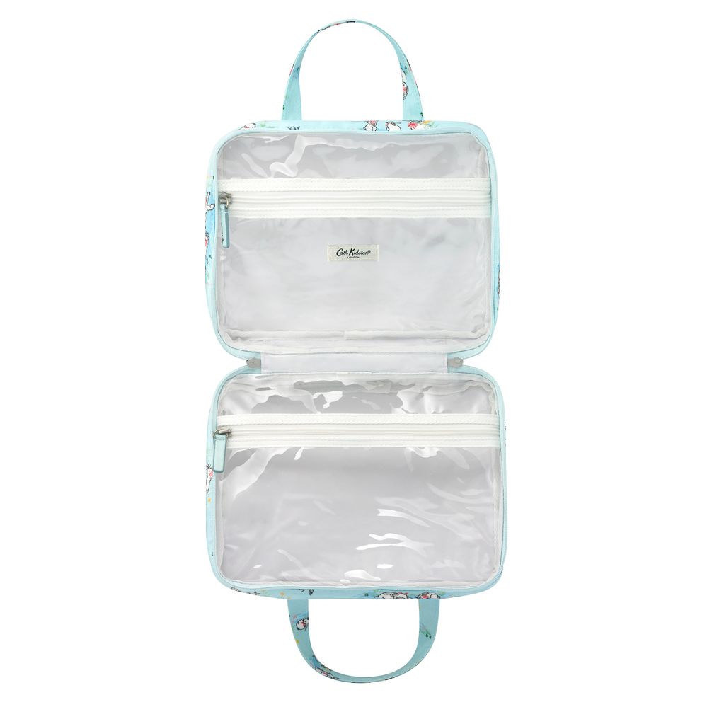  Túi đựng đồ dùng nhà tắm/Two Part Wash Bag Spring Bunnies and Lambs  - Blue - 1083781 