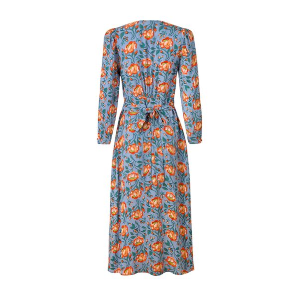  Đầm/Button Tea Dress Precious - Mid Blue 