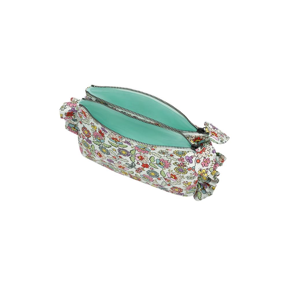  Cath Kidston - Túi đeo chéo/Organic Cotton Ruffle Cross Body - Dense Paisley - Mint 