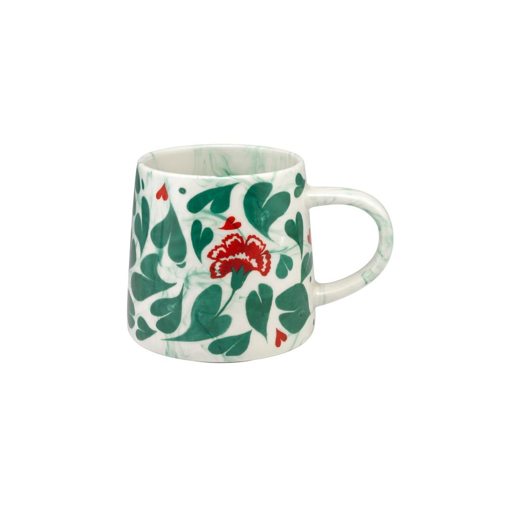  Ly/Billie Mug - Marble Hearts - Cream/Green - 1043938 