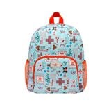  Ba lô cho bé /Kids Classic Large Backpack with Mesh Pocket - Patchwork Ditsy - Blue 