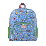  Ba lô cho bé /Kids Classic Large Backpack with Mesh Pocket - Rockets - Blue 