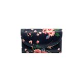  Ví gập/Folded Curve Wallet - Trailing Rose - Navy 