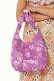  Túi đeo vai/Mini Reversible Knotted Shopper - Pomegranate - Cream 