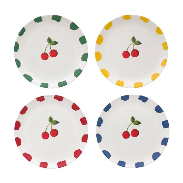  Bộ 4 Đĩa/Set of 4 Plates - Cherries - Ivory 
