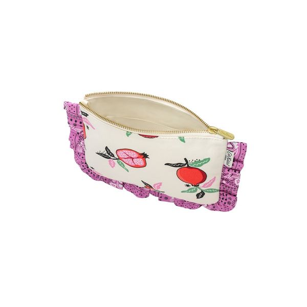  Ví nữ /The Frilly Pouch - Pomegranate - Cream 
