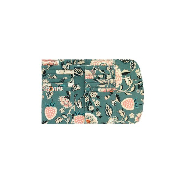  Ví gập/Foldover Wallet - Strawberry Garden  - Teal 