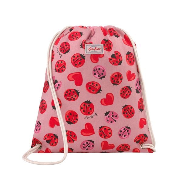  Túi dây rút cho bé/Kids Drawstring Bag - Lovebugs - Pale Rose 