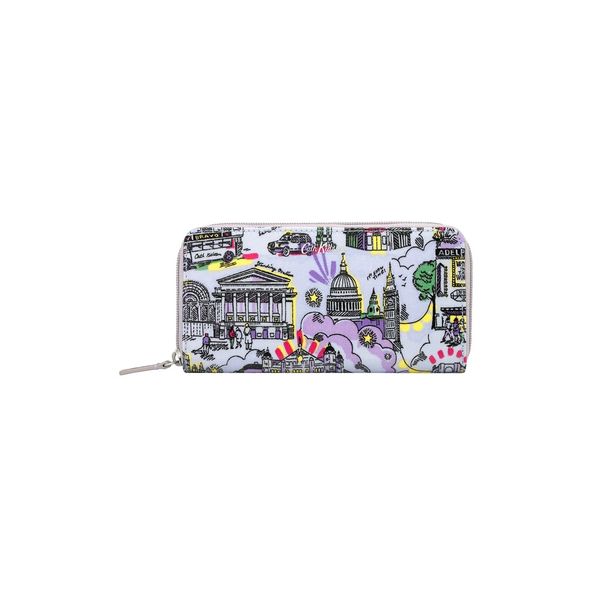  Ví nữ dài/Continental Zip Wallet - London West End Small - Lilac/Grey 