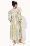  Đầm/Soft Waisted Dress - Sweet Pea Stripe Small - Yellow 