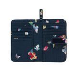  Ví gập/Folded Zip Wallet - Butterflies - Navy 