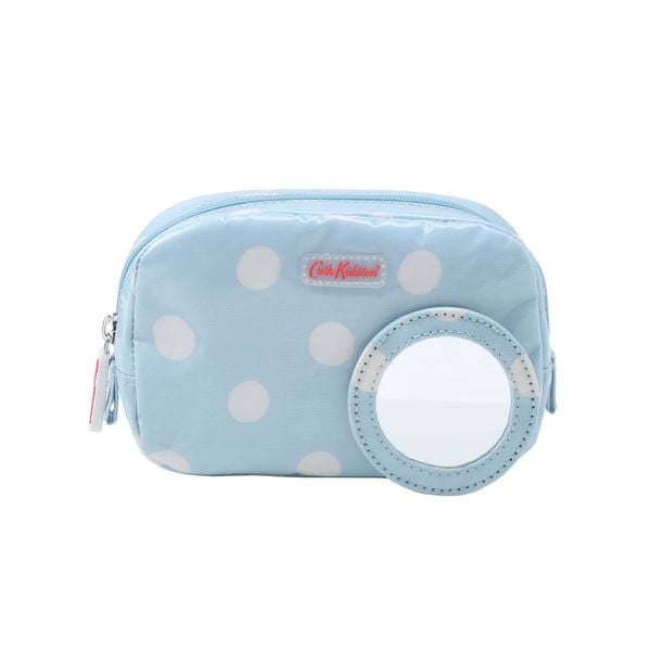  Túi đựng mỹ phẩm/Make Up Case - Button Spot - Grey Blue 