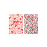  Bộ 2 khăn /Set of 2 Tea Towels - Marble Hearts Ditsy - Pink 