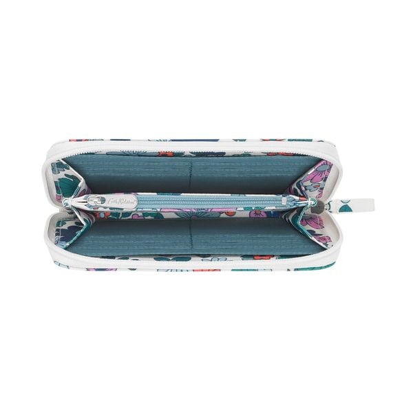  Ví nữ dài/Continental Zip Wallet - Petals - Warm Cream 