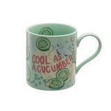  Ly/Cool As A Cucumber Rosie Fine China Mug - Cucumber  - China Blue 
