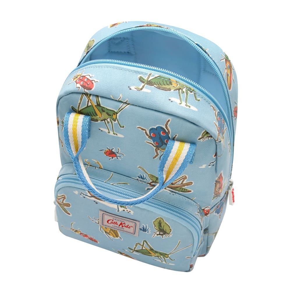  Ba lô cho bé /Kids Medium Backpack with Chest Strap - Bugs - Sea Blue 
