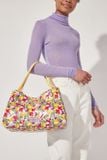  Túi đeo vai/Hobo Shoulder Bag - Small Painted Fruit - Warm Cream 