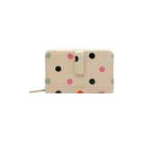  Ví gập/Folded Zip Wallet  - Spot - Ecru 
