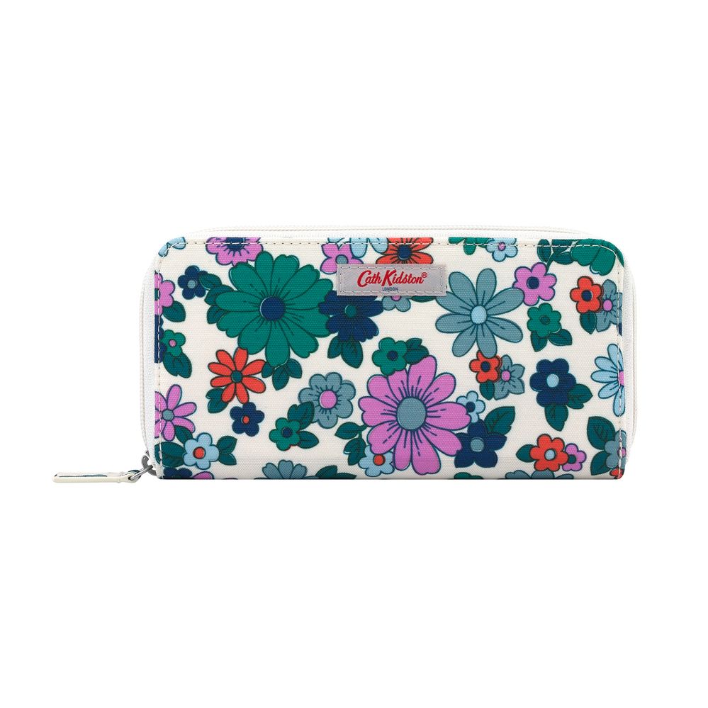  Ví nữ dài/Continental Zip Wallet - Petals - Warm Cream 